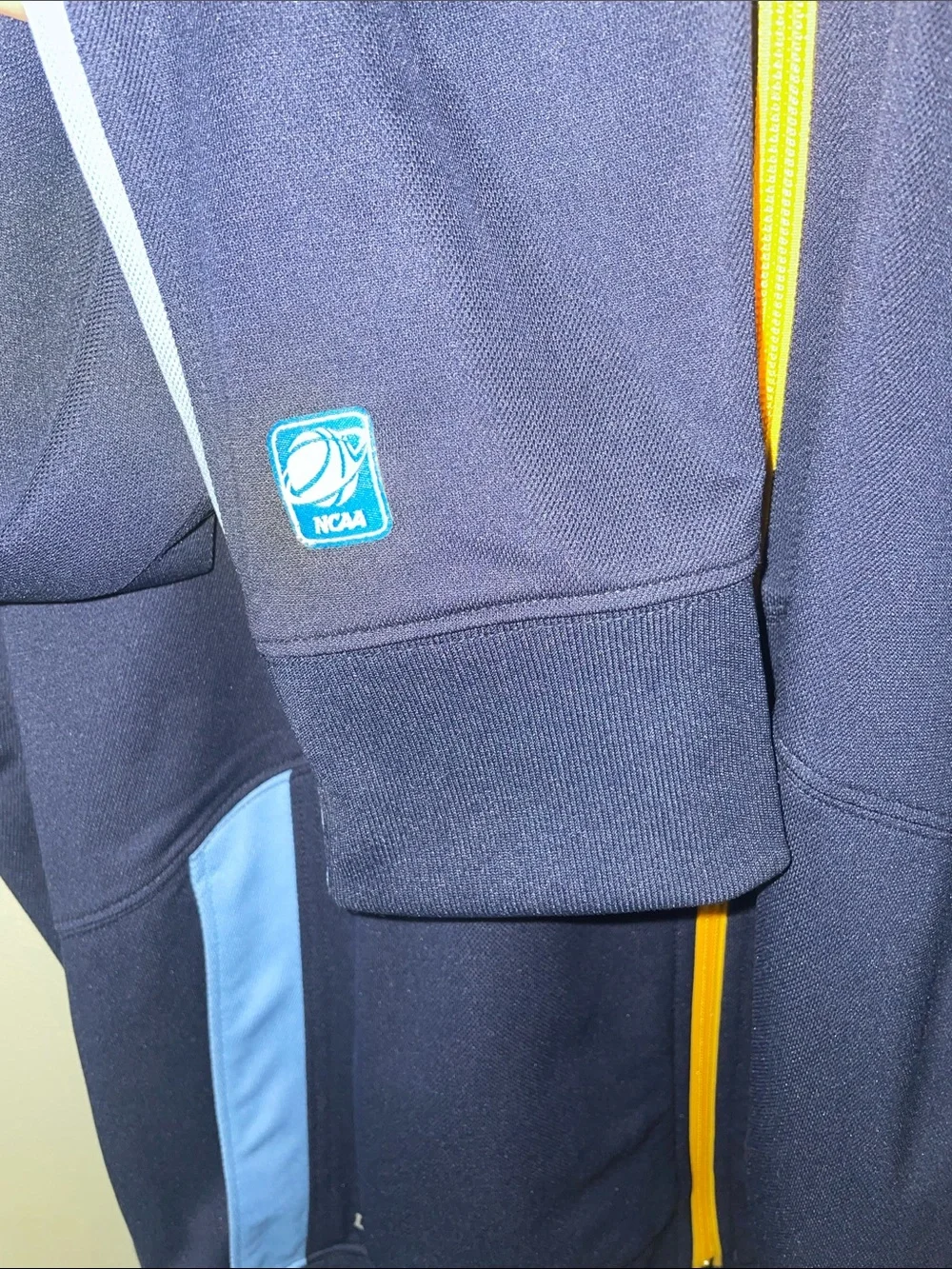 Jordan Navy Blue & Yellow Full-Zip Lightweight Hoodie